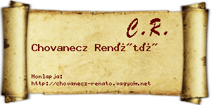 Chovanecz Renátó névjegykártya